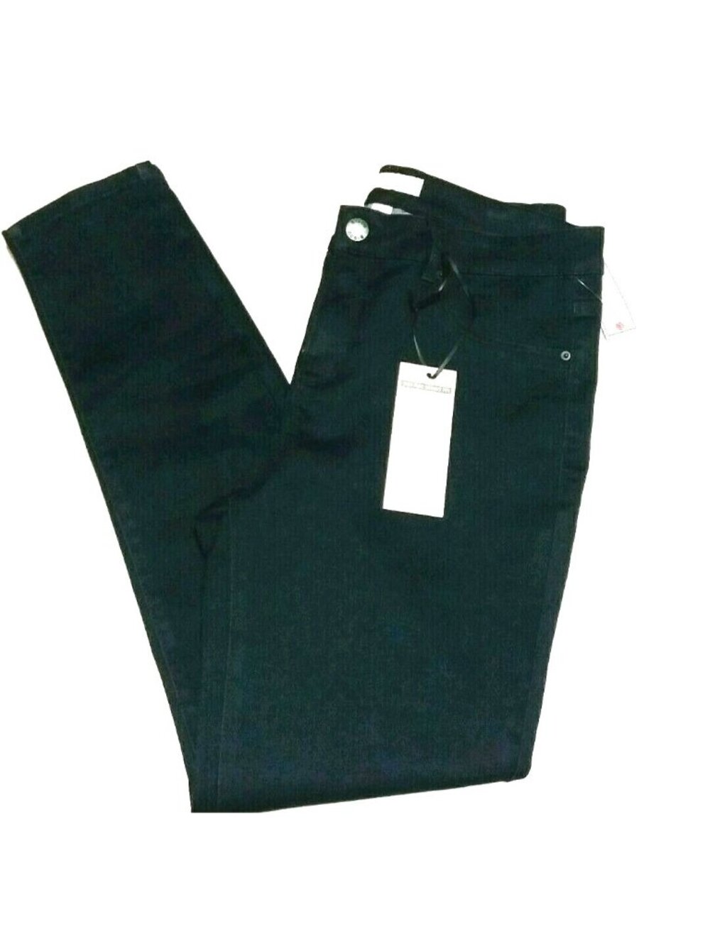 Indigo Skinny Fit Jeans Mid Rise 12 Bisou Bisou Designer Michele Bohbot New